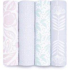 Aden + Anais™ Essentials Baumwoll-Musselin-Pucktuch 4er Pack Damsel