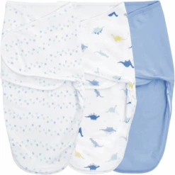 Aden + Anais™ Essentials Easy Swaddle™ Wickel-Pucktuch 3er-Pack Dino-rama 0-3 Monate