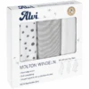 Alvi® Molton-Windeln 3er Pack Aqua Dot 80 X 80 Cm