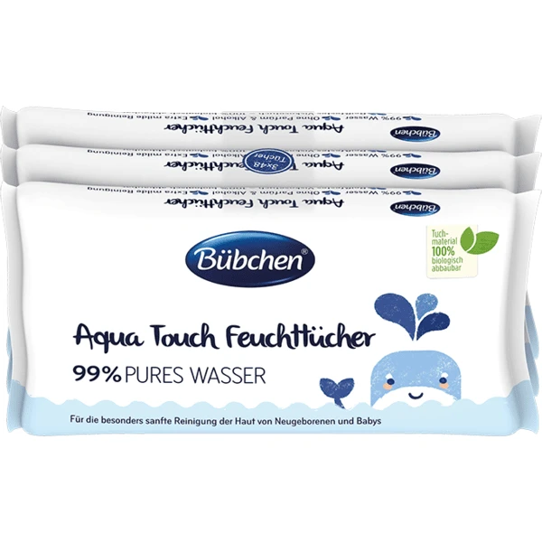 Bübchen Feuchttücher Aqua Touch Multipack 144 Tücher (3 X 48 Stk) 1 Bübchen Feuchttücher Aqua Touch Multipack 144 Tücher (3 X 48 Stk)
