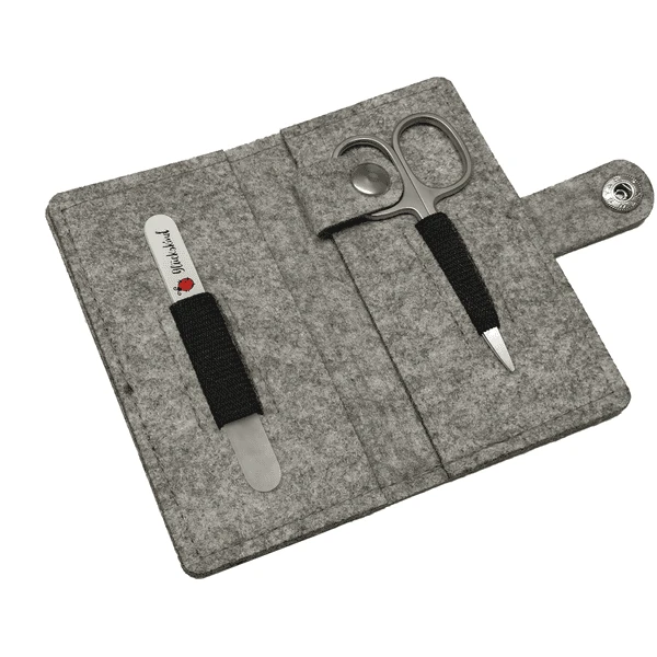 Canal® Manikürset Mit Etui Aus Filz In Baby Grau 1 Canal® Manikürset Mit Etui Aus Filz In Baby Grau