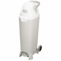 Diaper Champ Windeleimer ONE Maxi Handsfree Plus, Silber/weiß