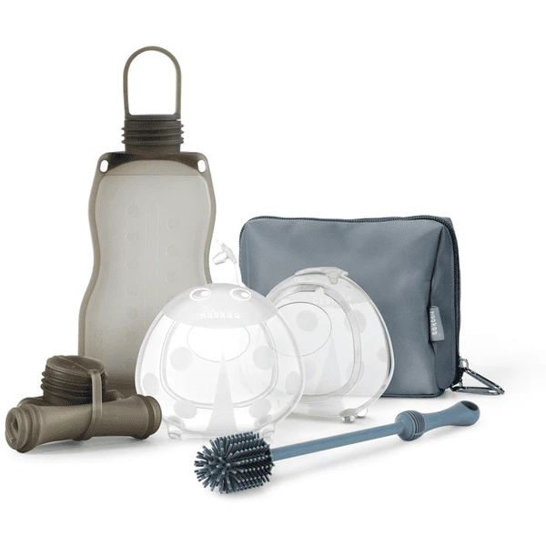 Haakaa® Aufbewahrungsset Für Muttermilch On-the-go Hellblau 1 Haakaa® Aufbewahrungsset Für Muttermilch On-the-go Hellblau