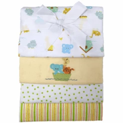 HÜTTE & CO Moltontücher 4er Pack Grün