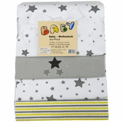 HÜTTE & CO Moltontücher 4er Pack Sternchen