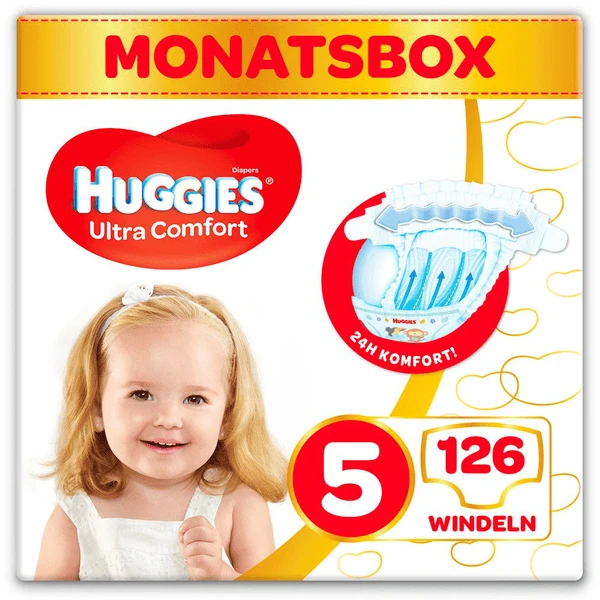 Huggies Windeln Ultra Comfort Baby Größe 5 Monatsbox 126 Stück 1 Huggies Windeln Ultra Comfort Baby Größe 5 Monatsbox 126 Stück