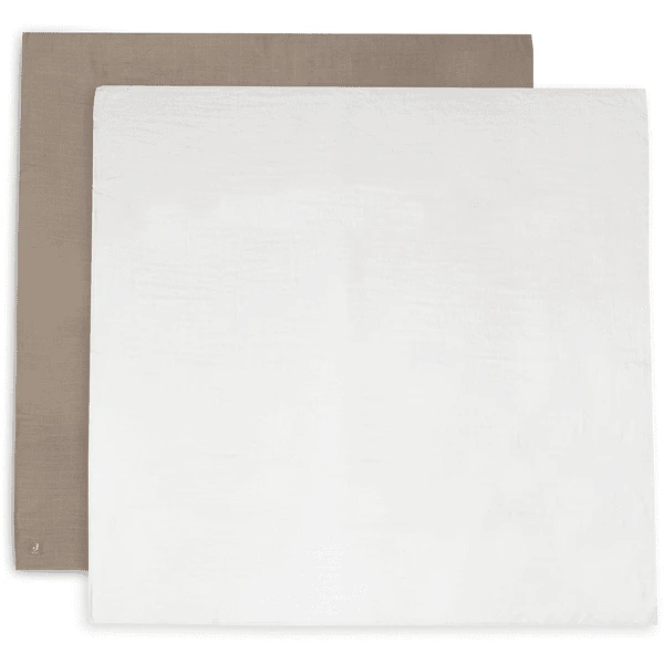 Jollein 2-er Pack Mullwindeln Bambus Baumwolle 115x115cm Biscuit/Ivory 1 Jollein 2-er Pack Mullwindeln Bambus Baumwolle 115x115cm Biscuit/Ivory
