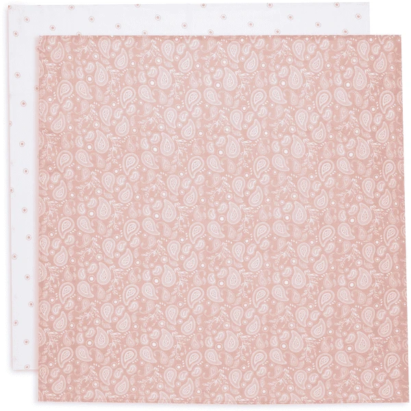 Jollein 2-er Pack Spucktuch Hydrophill 70x70cm Paisley Halo Rosewood 1 Jollein 2-er Pack Spucktuch Hydrophill 70x70cm Paisley Halo Rosewood