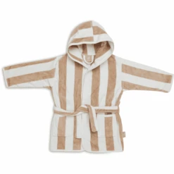Jollein Bademantel Stripe Frottee Biscuit