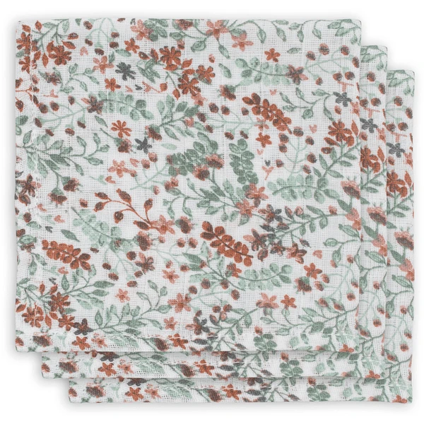 Jollein Mull Mundtuch Bloom 3er Pack 1 Jollein Mull Mundtuch Bloom 3er Pack