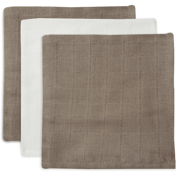 Jollein Spucktuch Bambus Musselin 3er-Pack Biscuit/Ivory 1 Jollein Spucktuch Bambus Musselin 3er-Pack Biscuit/Ivory