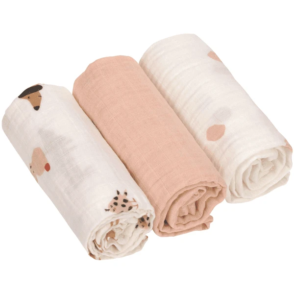 LÄSSIG Mulltücher M 3er Pack Little Mateys Spicy Orange 60 X 60 Cm 1 LÄSSIG Mulltücher M 3er Pack Little Mateys Spicy Orange 60 X 60 Cm