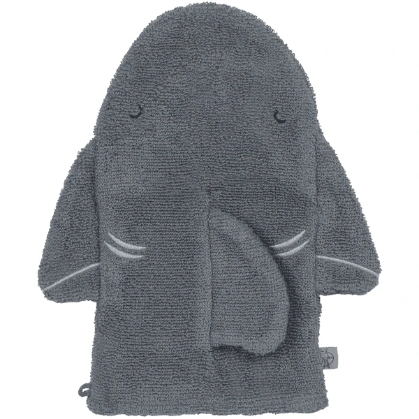 LÄSSIG Spiel-Waschhandschuh Hai Grau 1 LÄSSIG Spiel-Waschhandschuh Hai Grau
