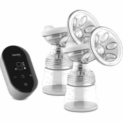 Lionelo Elektrische Doppelmilchpumpe Twee Go In Grey Concrete