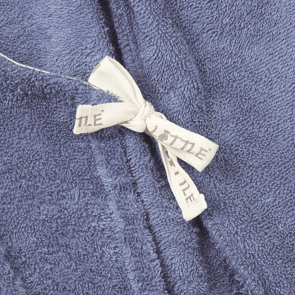 LITTLE Bademantel Bär Used Blue 3 LITTLE Bademantel Bär Used Blue – Bild 3