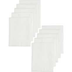 Meyco Mullwindeln 10er-Pack Weiß 80 X 80 Cm