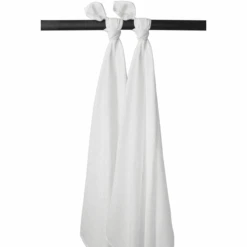 Meyco Swaddles 2er-pack GOTS Weiß 120x120 Cm