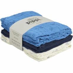 Pippi Muslin Tücher 6er Pack Dark Navy
