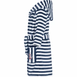 Playshoes Fleece-Bademantel Streifen Maritim -Günstiges Pflege Nest Geschäft playshoes fleece bademantel streifen maritim a266552 2