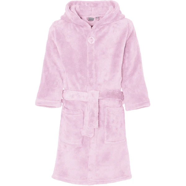 Playshoes Fleece-Bademantel Uni Rosa 1 Playshoes Fleece-Bademantel Uni Rosa