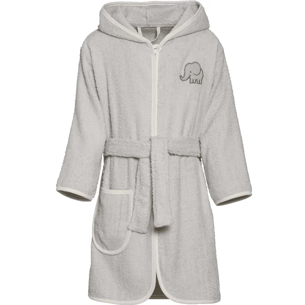 Playshoes Frotte-Bademantel Elefant Grau 1 Playshoes Frotte-Bademantel Elefant Grau
