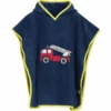 Playshoes Frottee-Poncho Feuerwehr Marine