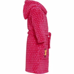 PLAYSHOES Girls Fleece-Bademantel Die Maus Rot -Günstiges Pflege Nest Geschäft playshoes girls fleece bademantel die maus rot a172705 2