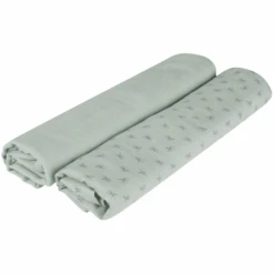 Roba Puck- Und Stilltuch 2er Set Lil Planet Grün 120 X 120 Cm