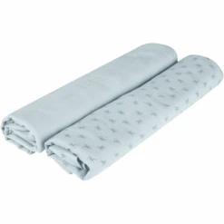 Roba Puck- Und Stilltuch 2er Set Lil Planet Hellblau 120 X 120 Cm