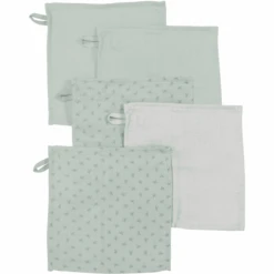 Roba Waschlappen 5er Set Lil Planet Grün 25 X 25 Cm