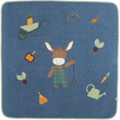 Sterntaler Badetuch Emmilius Mittelblau 100 X 100 Cm