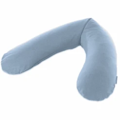THERALINE Das Original Stillkissen Inkl. Bezug Melange Blau-grau Bambus-Kollektion