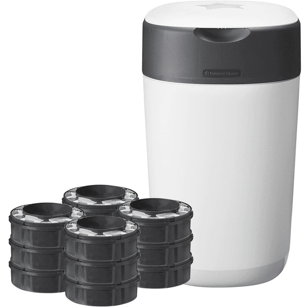 Tommee Tippee Windeleimer Twist & Click Sangenic, Inklusive 12x Nachfüllkassetten, Weiß 1 Tommee Tippee Windeleimer Twist & Click Sangenic, Inklusive 12x Nachfüllkassetten, Weiß