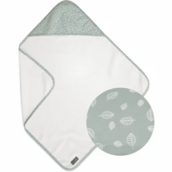 VINTER&BLOOM Kapuzenhandtuch Nordic Leaf Mild Green