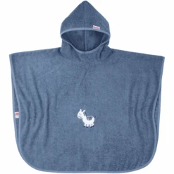 WÖRNER SÜDFROTTIER Badeponcho Zebra Dunkelblau 60 X 75 Cm